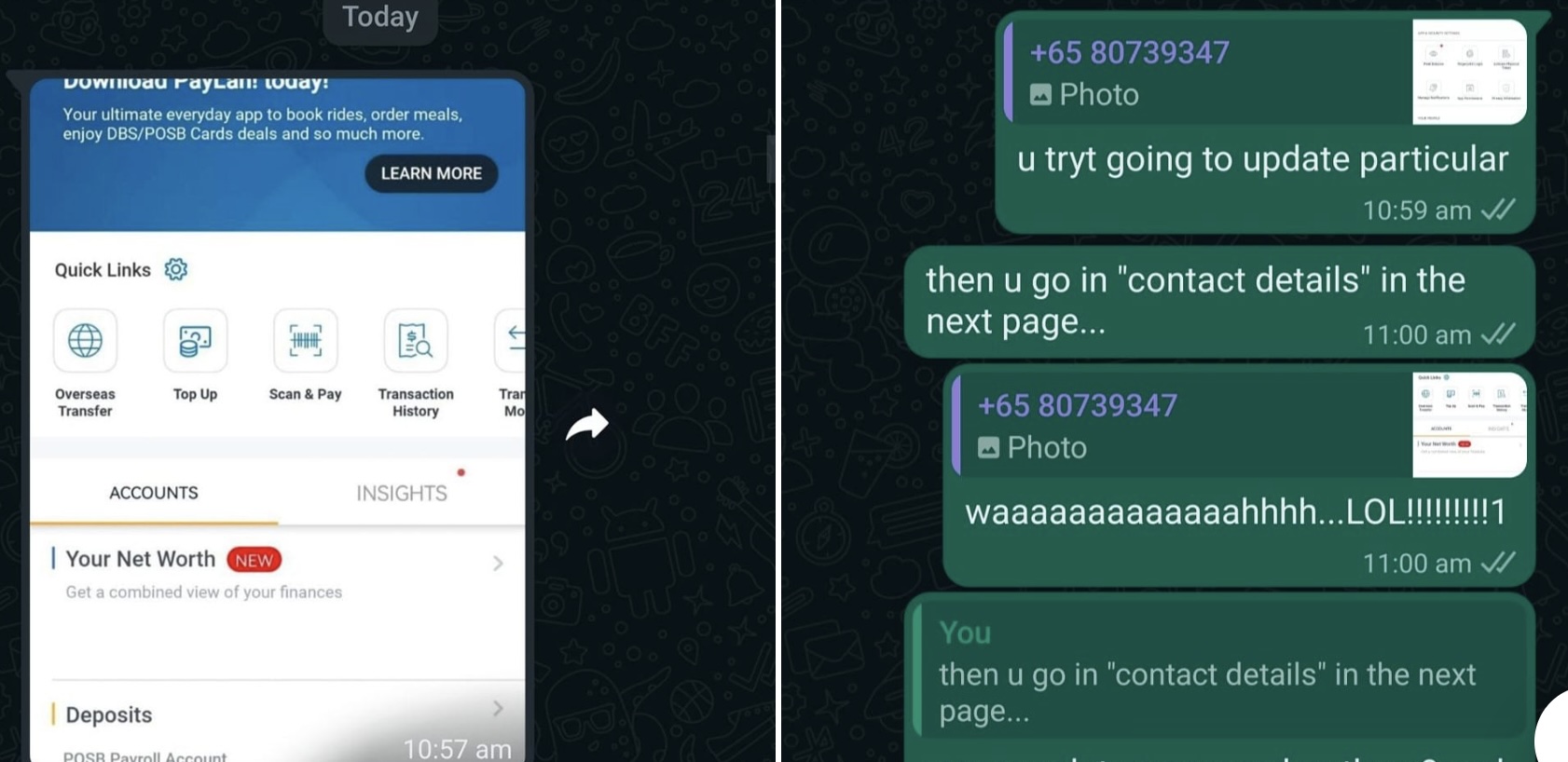 Scammer pretends to be man's friend to get S$4.8K transferred to POSB account